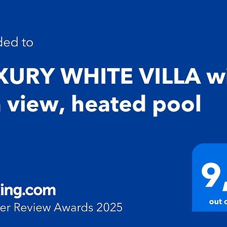 Luxury White Villa With Sea View, Heated Pool Costa Adeje (Tenerife) Exterior foto
