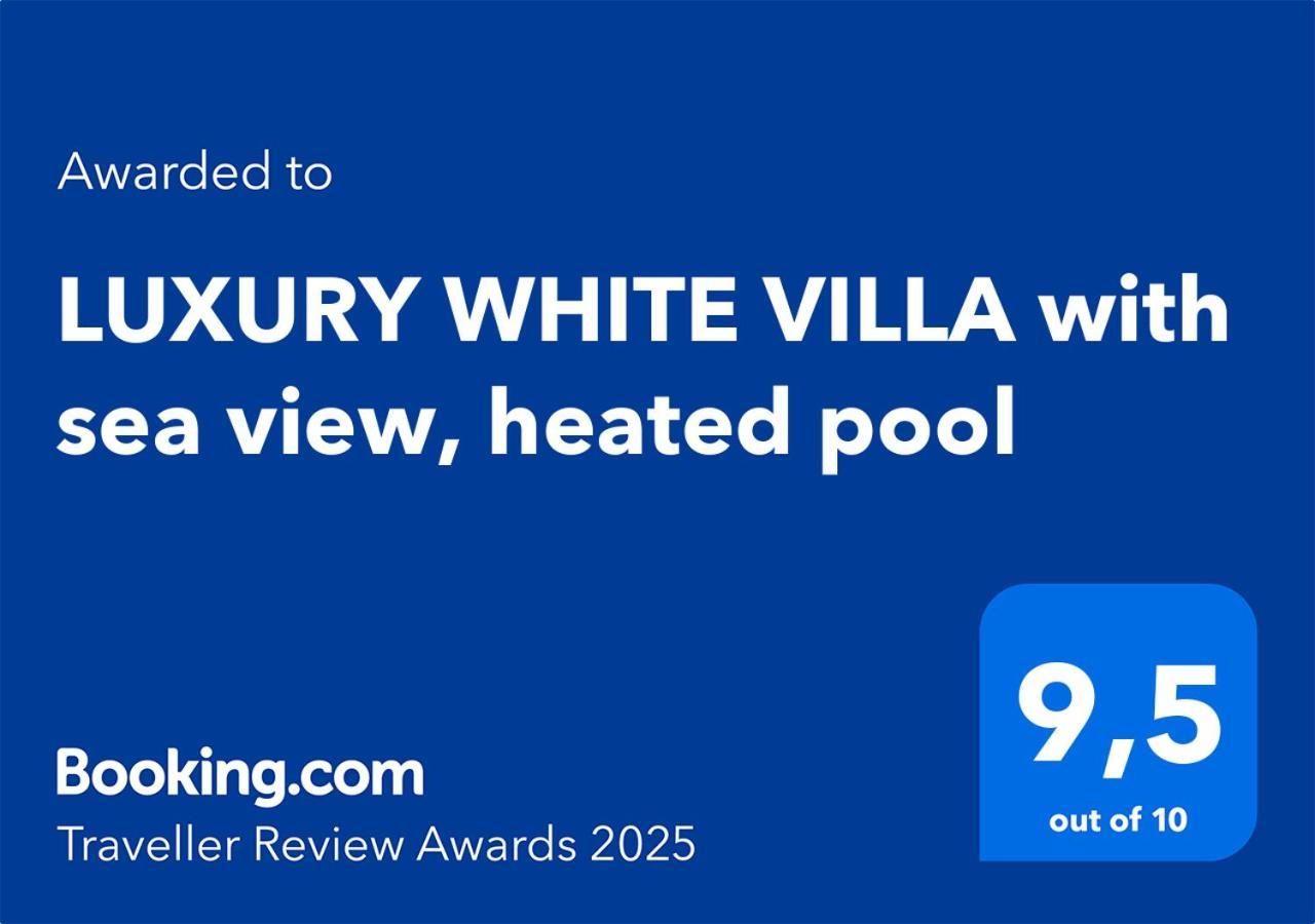 Luxury White Villa With Sea View, Heated Pool Costa Adeje (Tenerife) Exterior foto