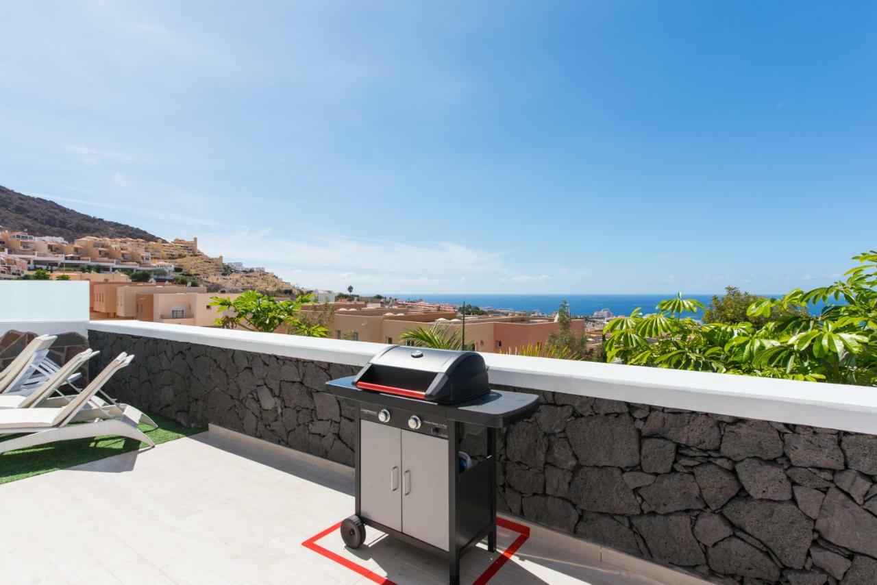 Luxury White Villa With Sea View, Heated Pool Costa Adeje (Tenerife) Exterior foto