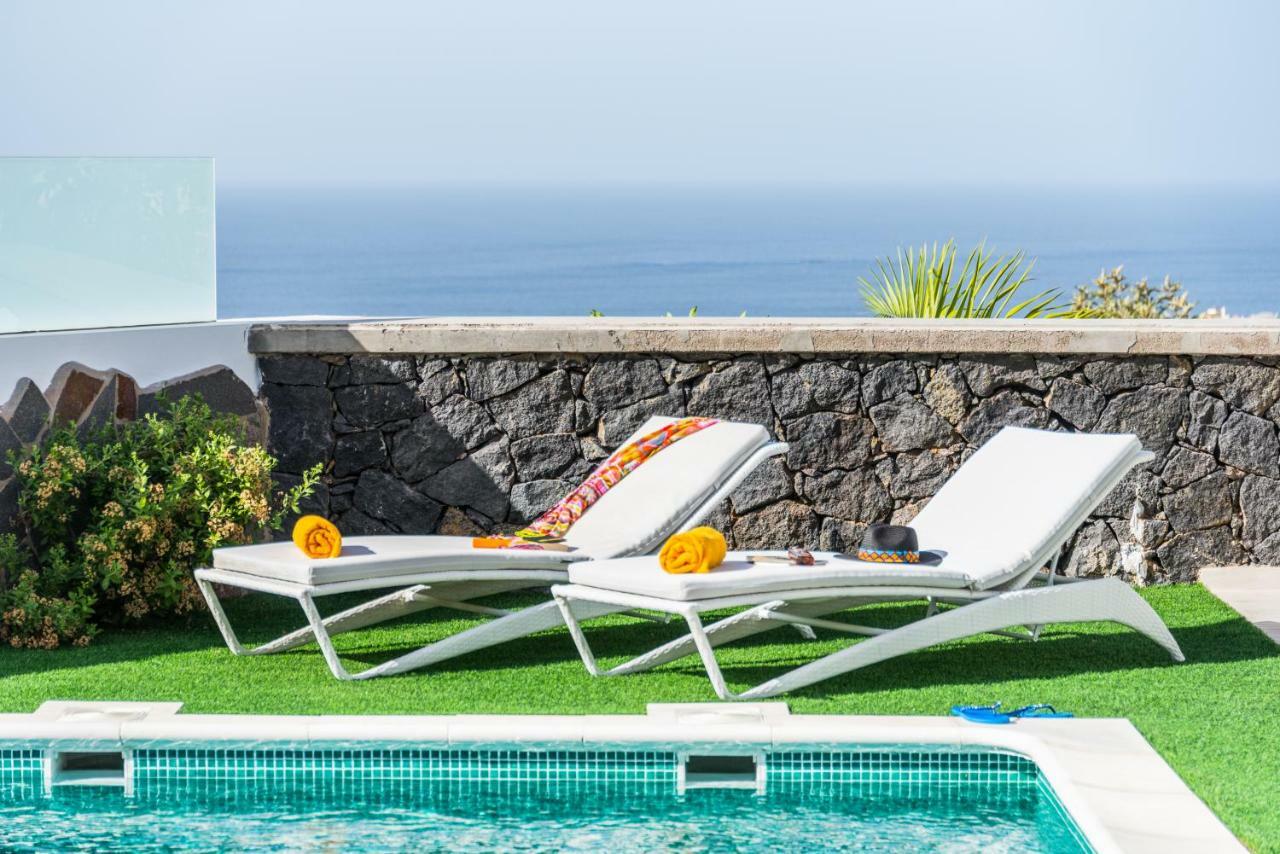 Luxury White Villa With Sea View, Heated Pool Costa Adeje (Tenerife) Exterior foto